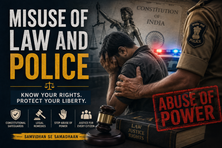 Misuse of Law and Police in India